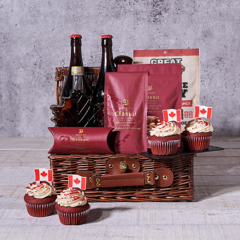 Canada Day Picnic Gift Basket, beer gift, beer, gourmet gift, gourmet, coffee gift, coffee