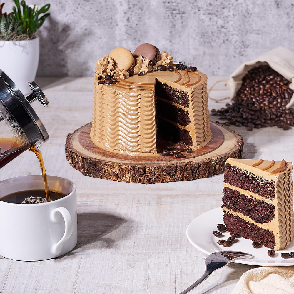 Mocha Cake, cake gift, cake, gourmet gift, gourmet, bakery gift, bakery