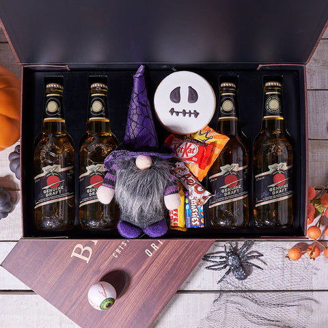 Tricks & Sweet Treats Beer Box, beer gift, beer, gourmet gift, gourmet, candy gift, candy, halloween gift, halloween