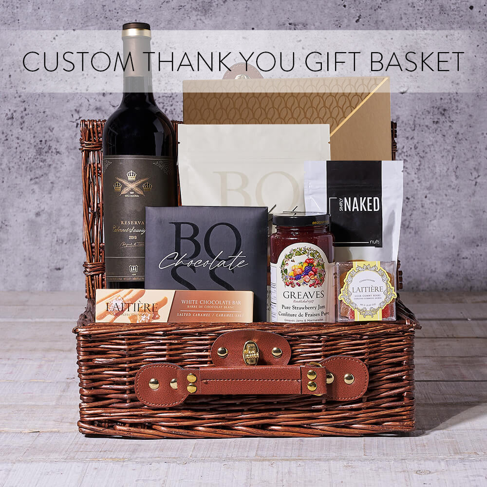 Custom Thank You Gift Basket