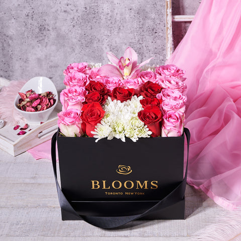 Mother’s Day ‘M’ for Mom Floral Arrangement, mother's day gifts, floral gifts, mother's day flowers