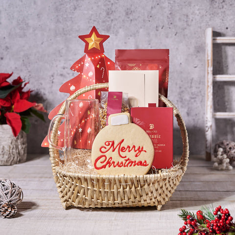 Christmas Hot Chocolate Gift Basket, christmas gift, christmas, holiday gift, holiday, chocolate gift, chocolate, gourmet gift, gourmet