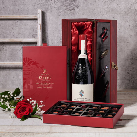 Wine & Chocolate Pairings Valentine’s Gift Set, Valentine's Day gifts, chocolate gifts, wine gifts