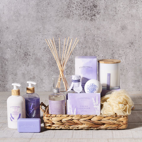 Spa,  spa gift,  bath & body,  candle,  bath,  Set 24060-2021,  gourmet, spa tray delivery, delivery spa tray, lavender bath & body canada, canada lavender bath & body, toronto