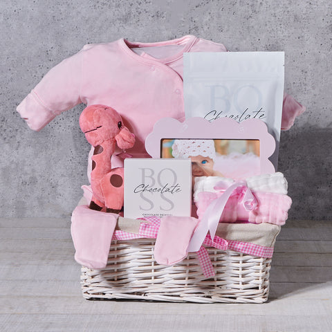 Very Cute Baby Girl Gift Basket, baby gift, baby, baby girl gift, baby girl, baby shower gift, baby shower