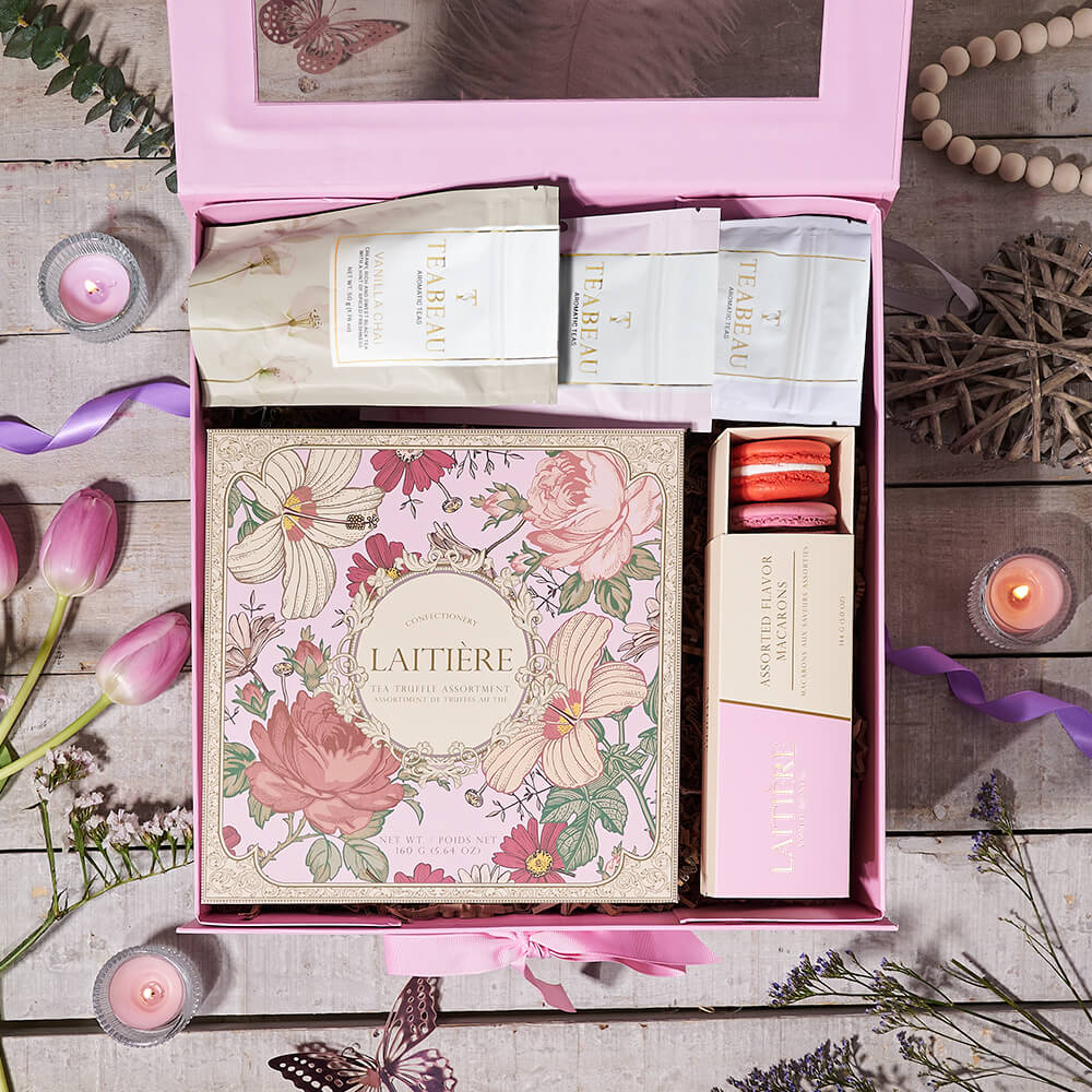 Sweet Tea Moments Gift Box, tea gift, tea, chocolate gift, chocolate, gourmet gift, gourmet