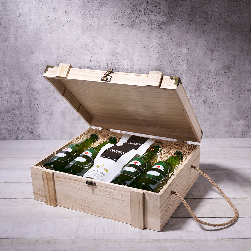 After Hours Beer Snack Crate, beer gift baskets, gourmet gifts, gifts, beer