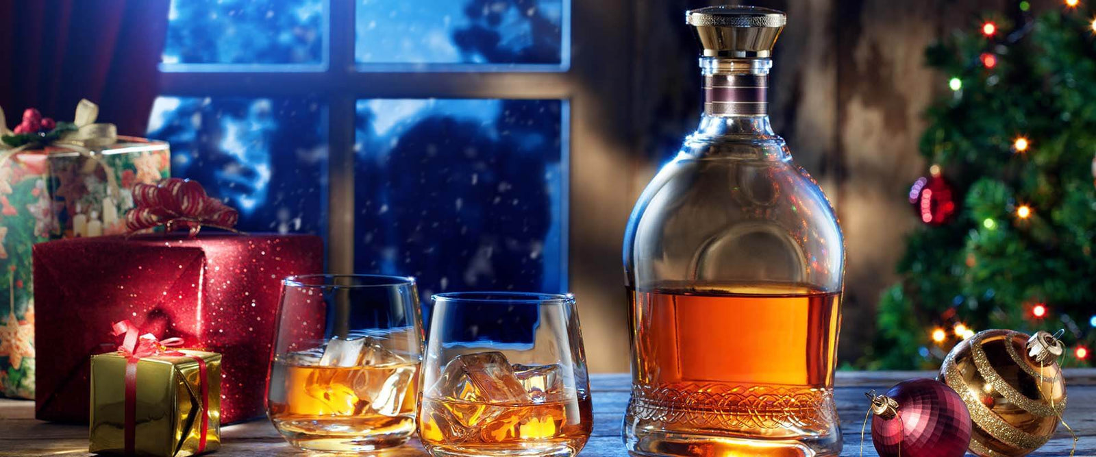 Christmas Gift Baskets with Liquor