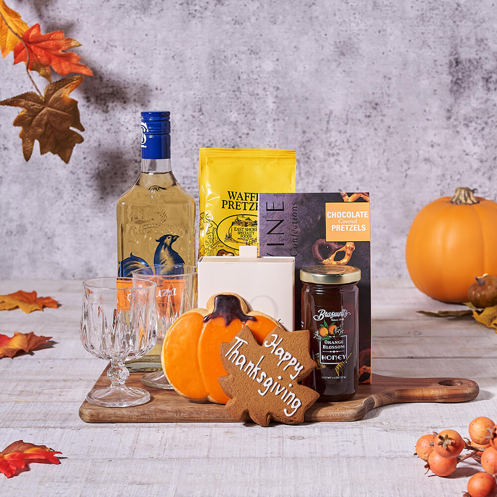 A Taste Of Autumn Gift Set, liquor gift, liquor, gourmet gift,  gourmet, thanksgiving gift, thanksgiving, cookie gift, cookie