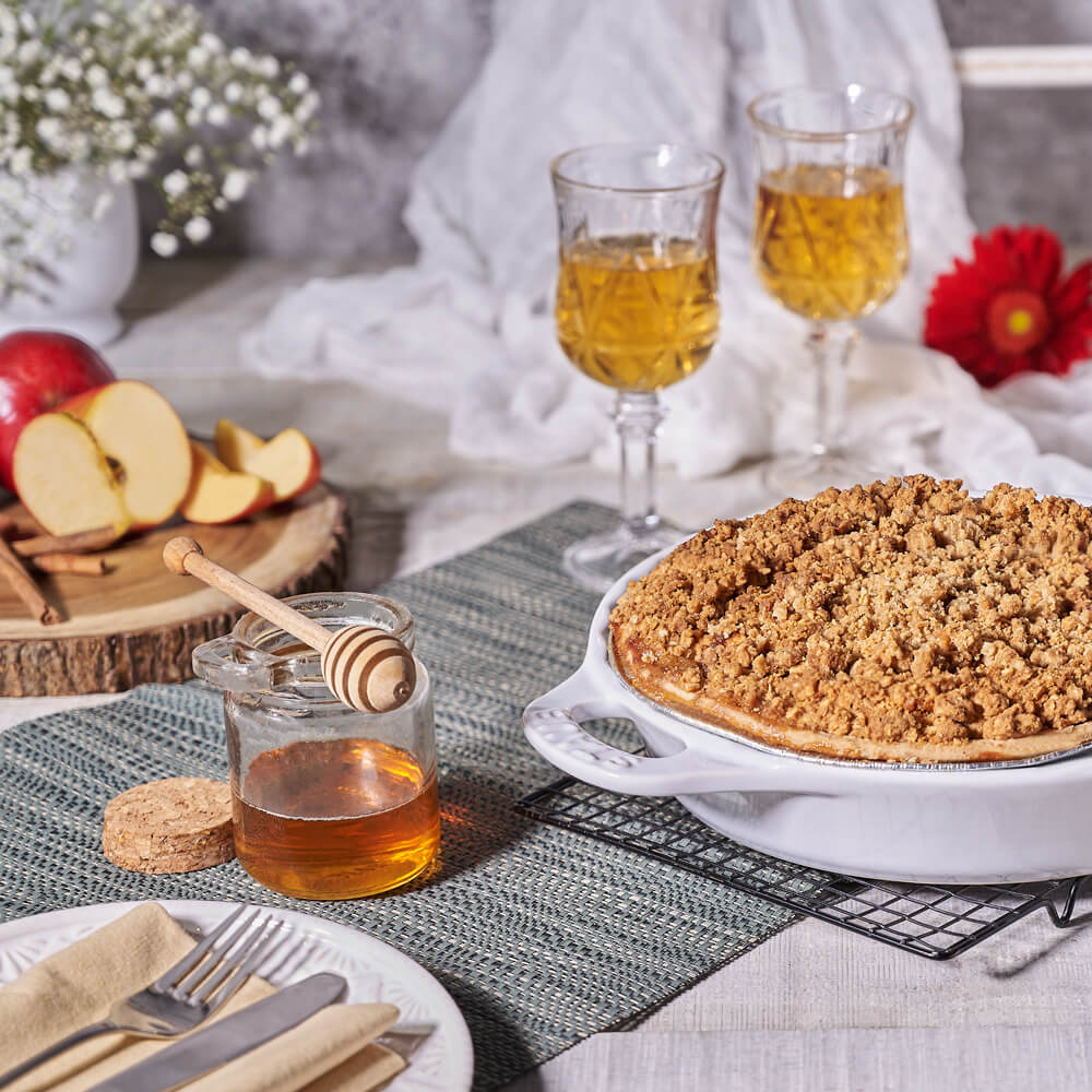 Cozy Apple Crumble Pie, apple pie gift, apple pie, pie gift, pie, dessert gift, dessert