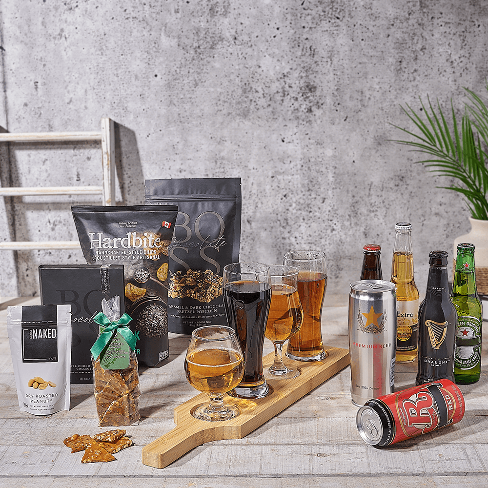 Beer Tasting Flight &amp; Gourmet Gift Set, beer flight gift, beer flight, beer gift, beer