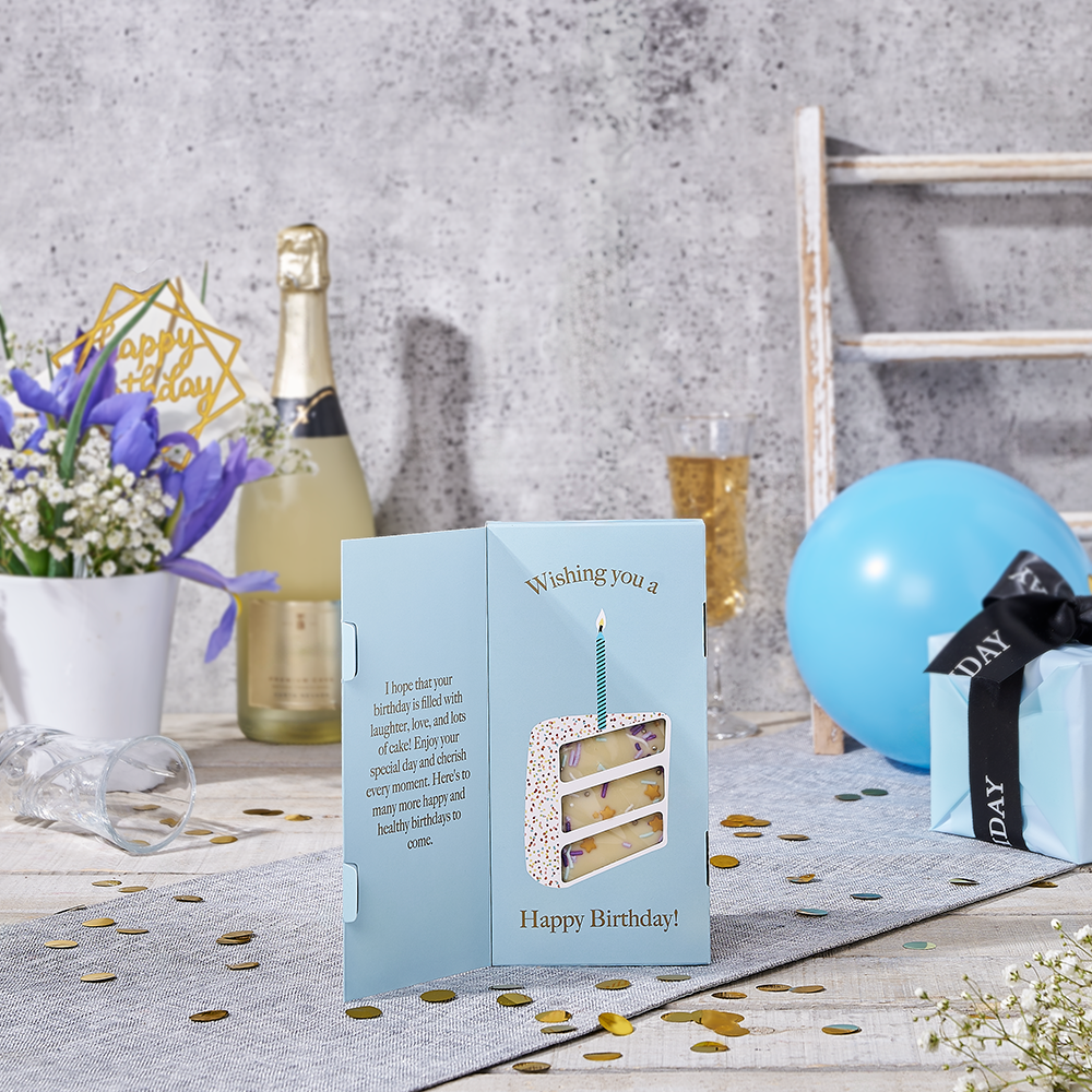 Thoughtful Birthday Wishes Gift Box, tea gift, tea, cookie gift, cookie, birthday gift, birthday