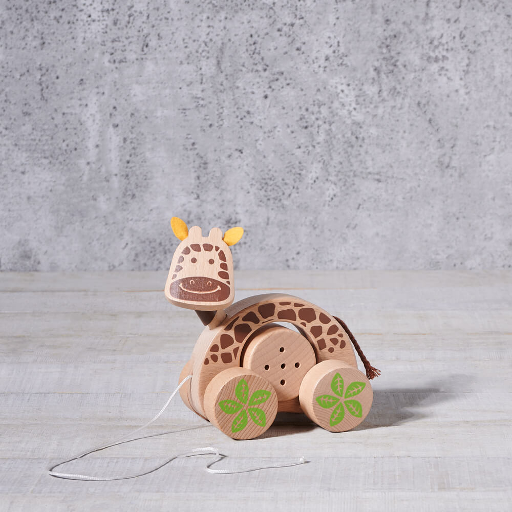 Birbaby Giraffe Pull Along Toy, baby toy gift, baby toy, baby, wooden toy gift, wooden toy