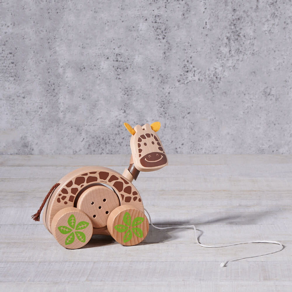 Birbaby Giraffe Pull Along Toy, baby toy gift, baby toy, baby, wooden toy gift, wooden toy