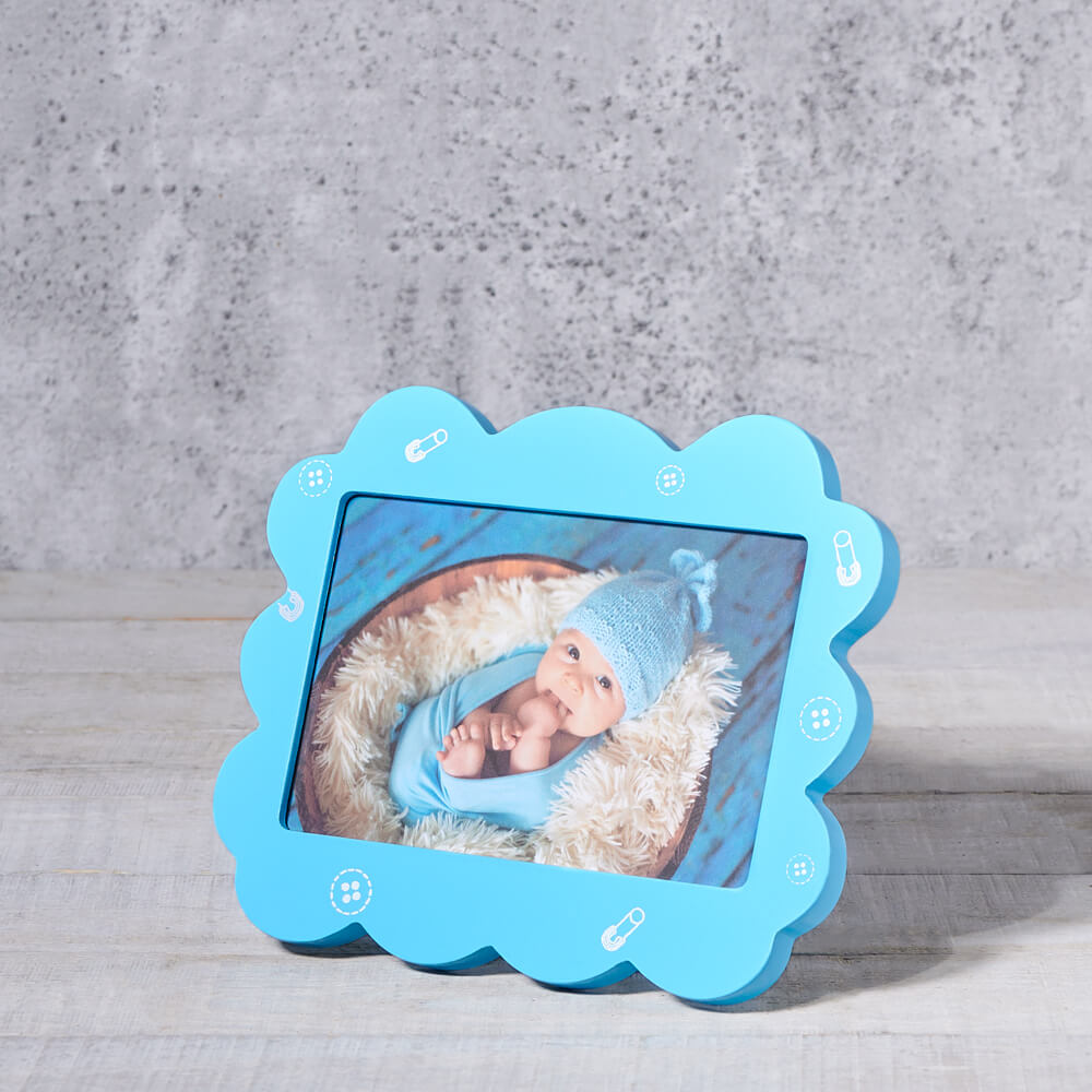 Blue Baby Picture Frame, wooden baby gift, wooden gift, baby gift, baby, baby toy gift, baby toy