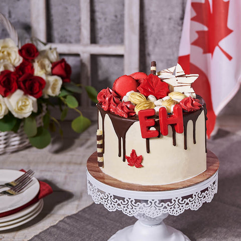 Canada Day Cake, canada day gift, canada day, gourmet gift, gourmet, cake gift, cake