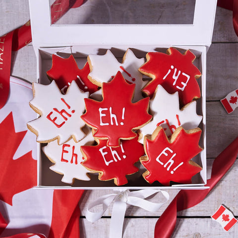 Canada Day Cookie Gift Box, cookie gift, cookie, canada day gift, canada day