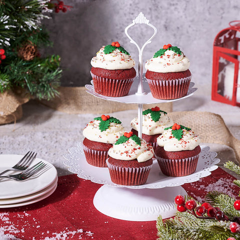 Celebration Christmas Cupcakes, cupcake gift, cupcake, christmas gift, christmas, holiday gift, holiday, gourmet gift, gourmet