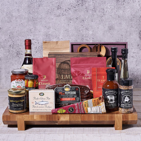 Chef Gift Set, wine gift, wine, gourmet gift, gourmet, pasta gift, pasta, charcuterie gift, charcuterie