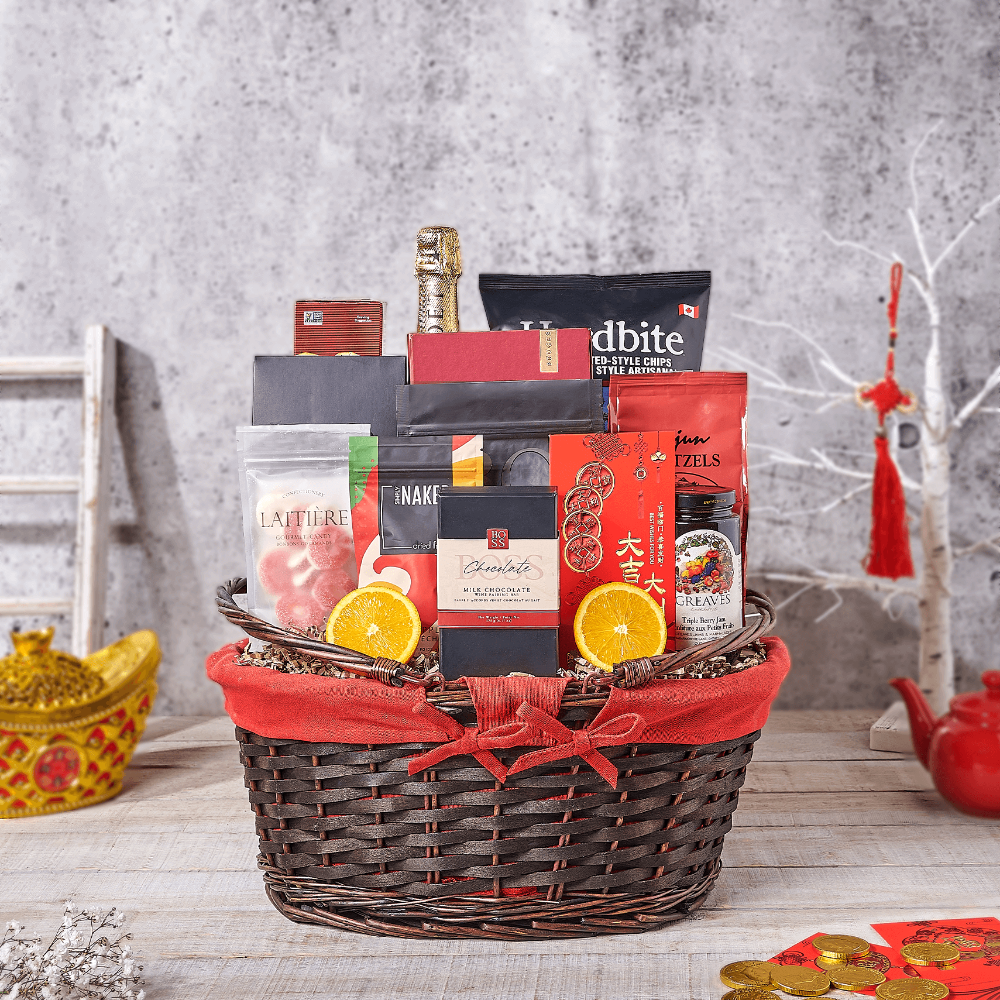 Chinese New Year Feast, chinese new year gift, chinese new year, lunar new year gift, lunar new year, champagne gift, champagne, sparkling wine gift, sparkling wine, Canada delivery