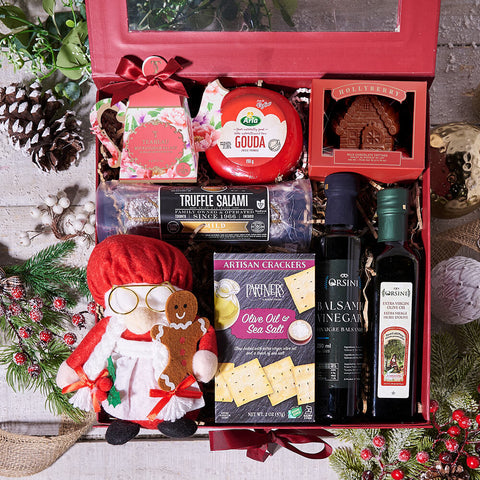 Christmas Classics Snack & Sweet Gift Basket, christmas gift, christmas, holiday gift, holiday, gourmet gift, gourmet