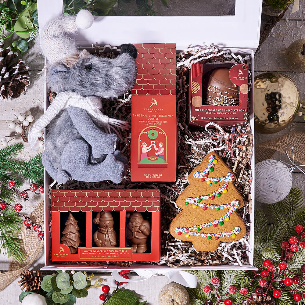 Christmas Mouse Holiday Box, gourmet gift, gourmet, christmas gift, christmas, holiday gift, holiday