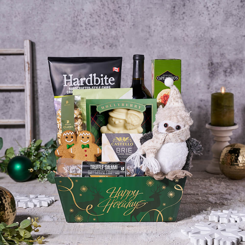Christmas Tray of Goodies, christmas gift, christmas, holiday gift, holiday, gourmet gift, gouremt, wine gift, wine