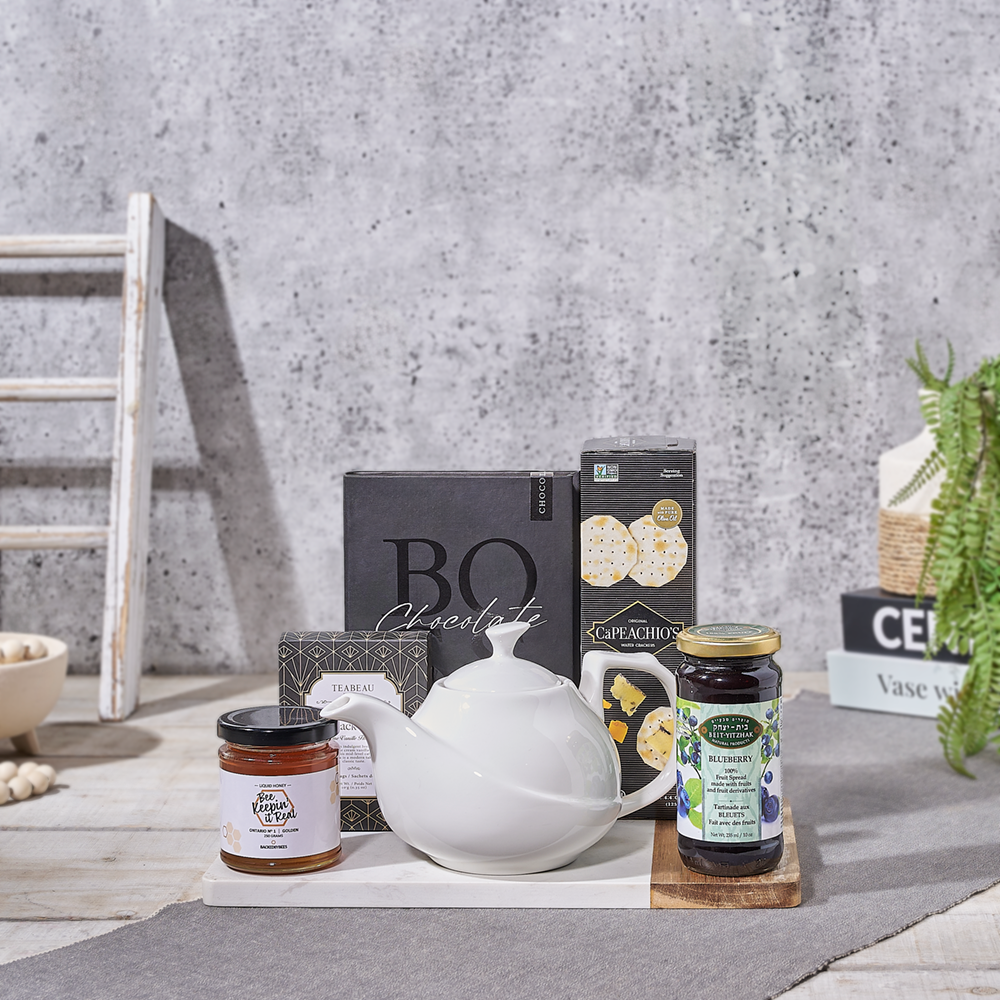 The Kosher Afternoon Tea Board, kosher gift, kosher, tea gift, tea, Canada delivery