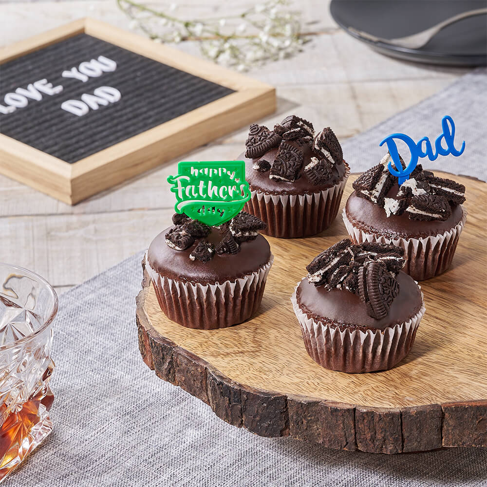 Father’s Day Oreo Chocolate Cupcakes, fathers day gift, fathers day, cupcake gift, cupcake, cake gift, cake