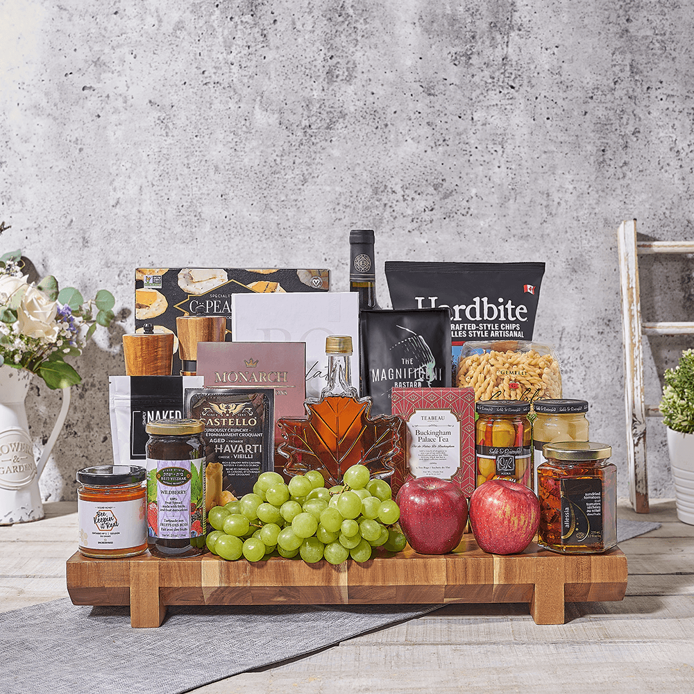 Kosher Gourmet Fruit & Artisan Snack Grandeur, wine gift, wine, kosher gift, kosher, kosher wine gift, kosher wine, fruit gift, fruit, Canada delivery