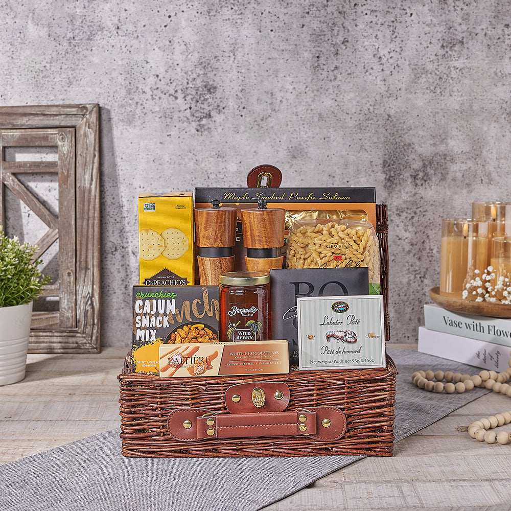 Seafood Pasta Night Gift Basket, pasta gift, pasta, seafood gift, seafood, Canada delivery