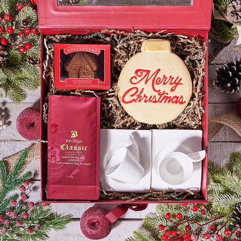 Festive Coffee Gift Box, coffee gift, coffee, christmas gift, christmas, holiday gift, holiday, gourmet gift, gourmet