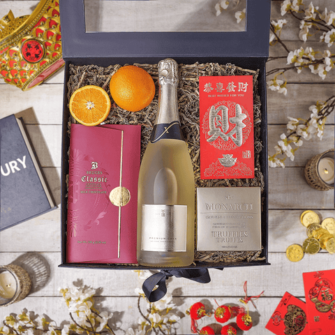 Good Fortune Champagne Gift Box, champagne gift, champagne, sparkling wine gift, sparkling wine, chinese new year gift, chinese new year, lunar new year gift, lunar new year, Canada delivery