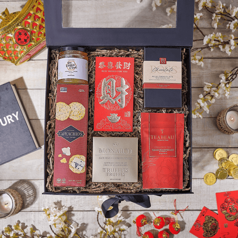 Good Health & Fortune Gift Box, tea gift, tea, chinese new year gift, chinese new year, lunar new year gift, lunar new year, Canada delivery