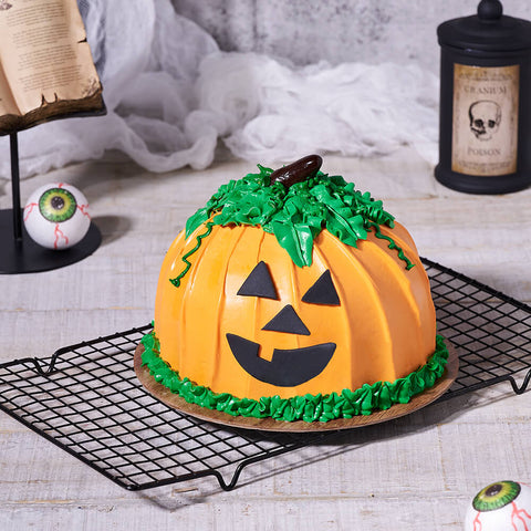 Halloween Jack-O-Lantern Cake, cake gift, cake, halloween gift, halloween, gourmet gift, gourmet