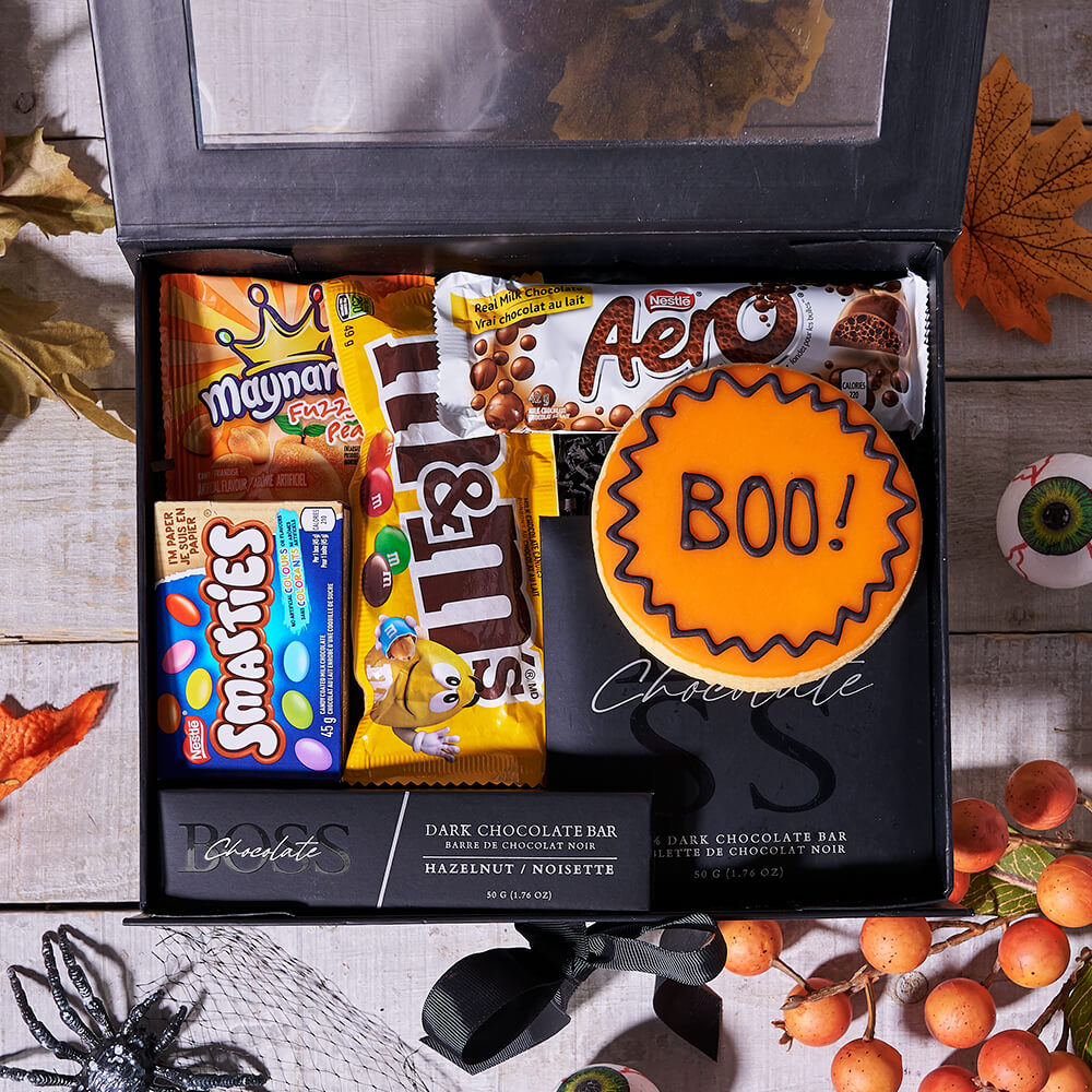 Halloween Tricks & Treats Gift Basket, gourmet gift,  gourmet, candy gift, candy, halloween gift, halloween