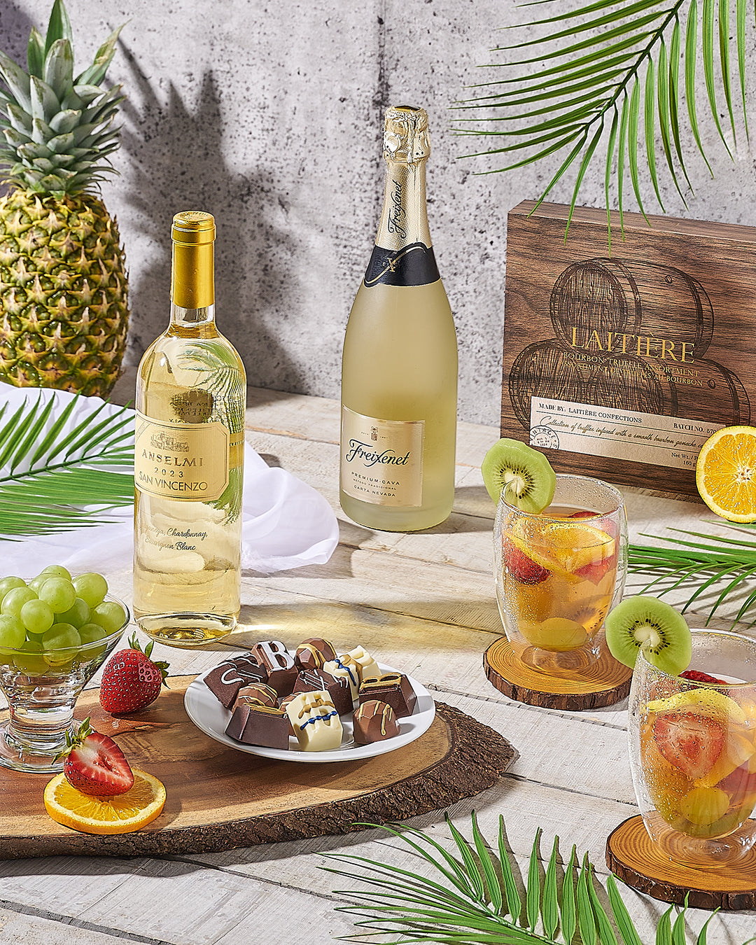 In-house gift basket preparation and quality control