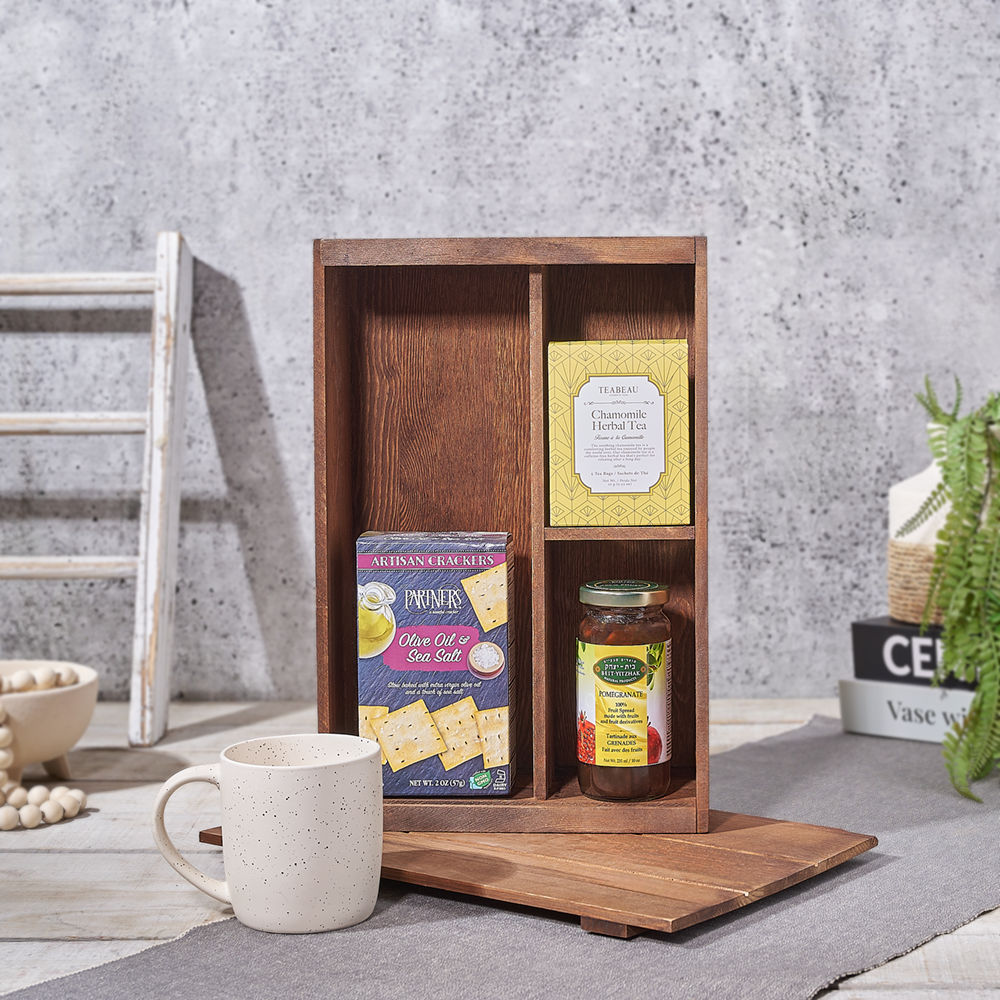 Kosher Tea Time Gourmet Gift Box, tea gift, tea, kosher gift, kosher, Canada delivery