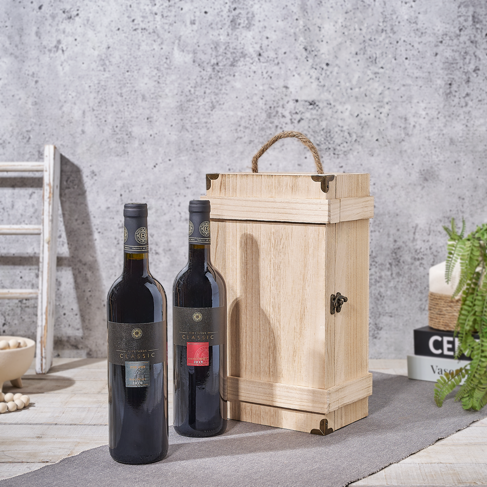 Kosher Wine Elegance Duo Box, wine gift, wine, kosher gift, kosher, Canada delivery