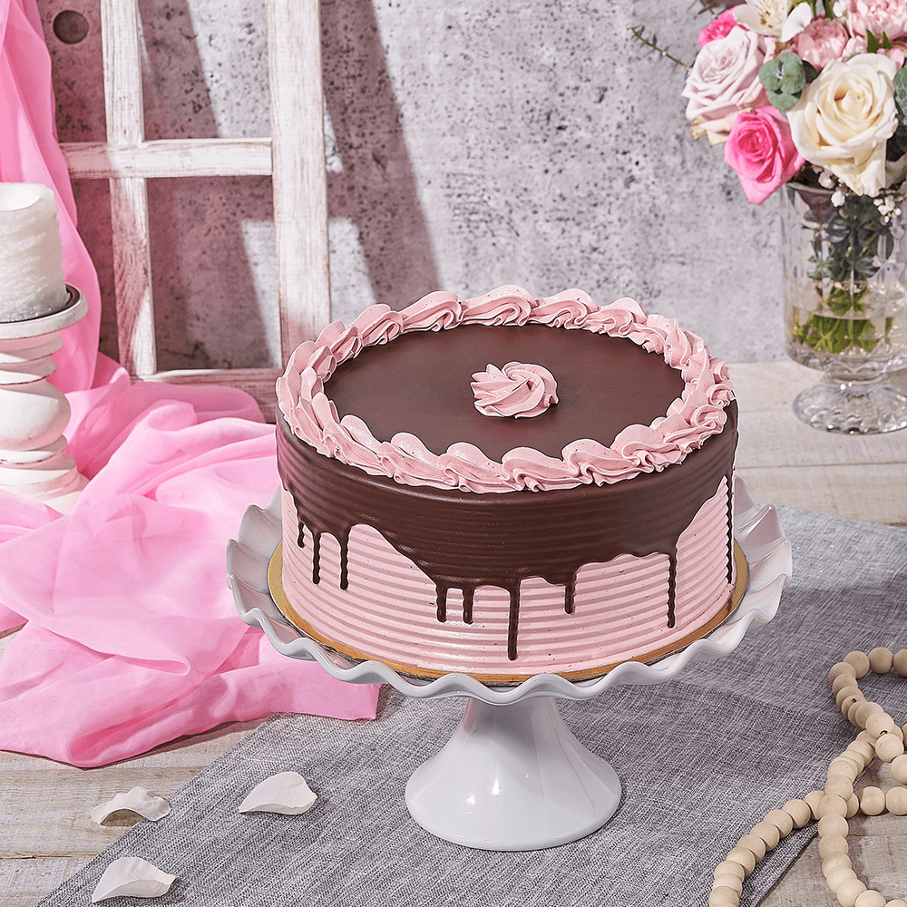 Large Chocolate Raspberry Cake, cake gift, cake, chocolate cake gift, chocolate cake