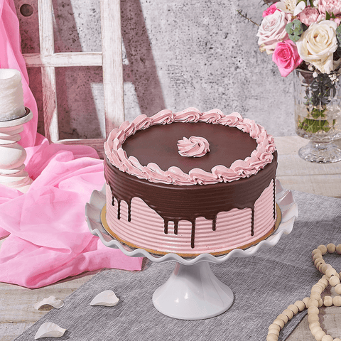 Large Chocolate Raspberry Cake, cake gift, cake, chocolate cake gift, chocolate cake