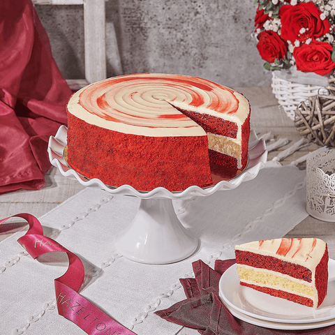 Large Red Velvet Cheesecake, cake gift, cake, cheesecake gift, cheesecake, dessert gift, dessert