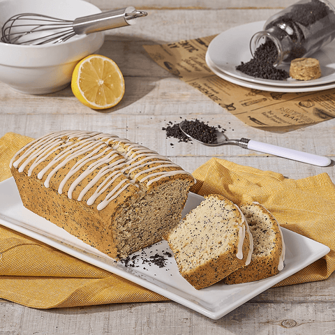Lemon Poppyseed Loaf, loaf gift, loaf, dessert gift, dessert, baked goods gift, baked goods 
