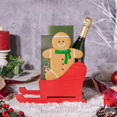 Merry Christmas Celebration Gift Set, christmas gift, christmas, holiday gift, holiday, champagne gift, champagne, sparkling wine gift, sparkling wine