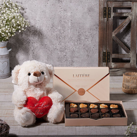 Mother’s Day Message Truffle Gift, chocolate gift, chocolate, gourmet gift, gourmet, plush gift, plush