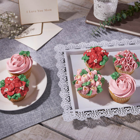 Mother’s Day Vanilla Cupcake Set, cupcake gifts, cupcakes, gourmet gift, gourmet, mothers day gifts, mothers day