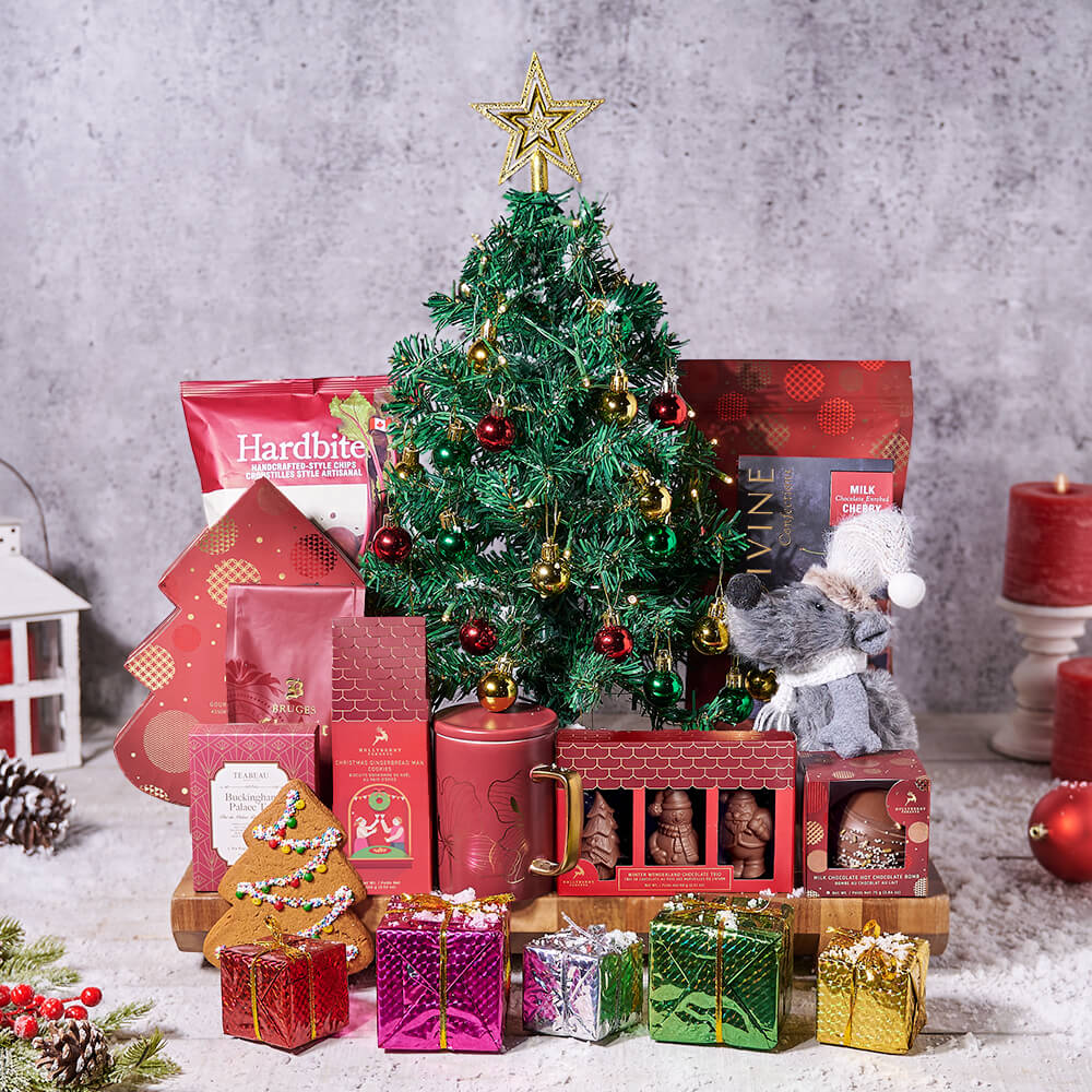 O Christmas Tree Gift Set, christmas gift, christmas, holiday gift, holiday, gourmet gift, gourmet, luxury christmas gift, luxury christmas gift basket
