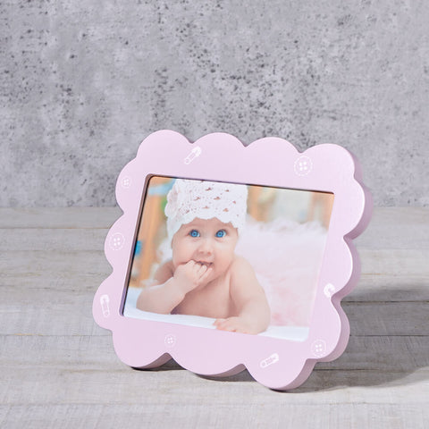 Pink Baby Picture Frame, wooden baby gift, wooden gift, baby gift, baby, baby toy gift, baby toy