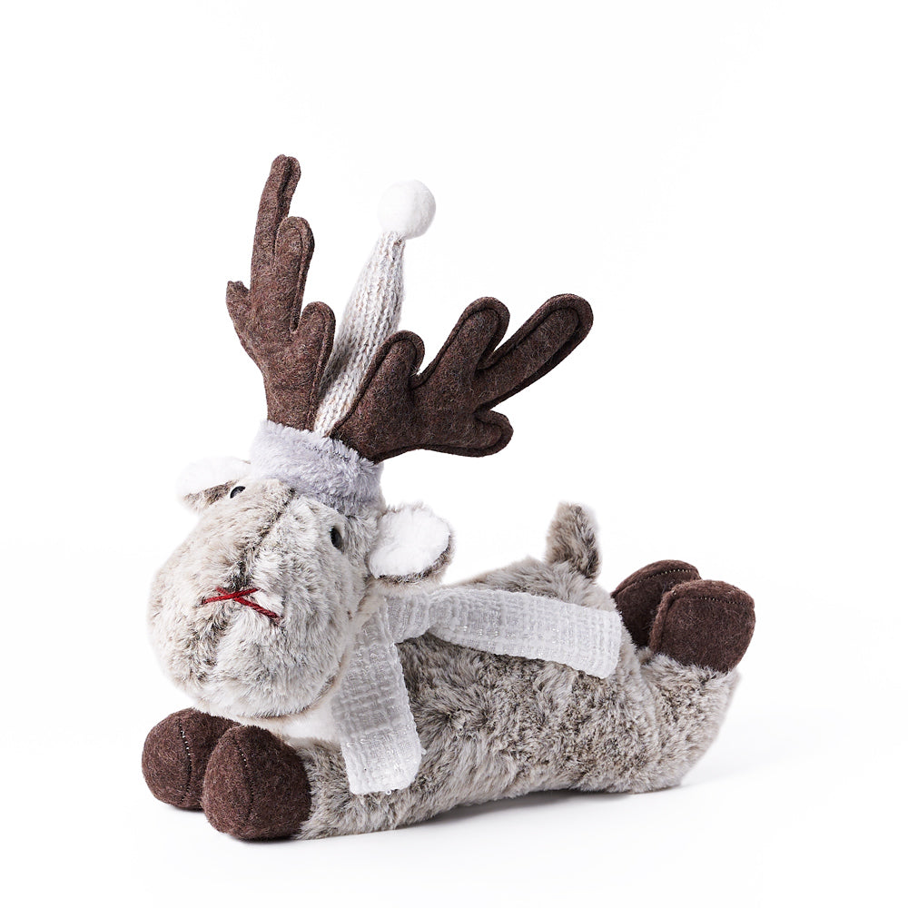 Playful Holiday Reindeer, plush gift, plush, plush toy gift, plush toy, holiday gift, holiday, decoration, holiday decoration