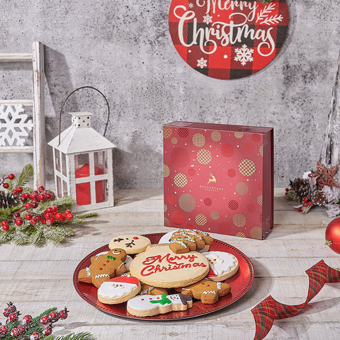 Santa's Cookie Gift Basket, christmas gift, chrismas, cookie gift, cookie, Canada delivery